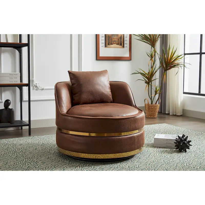 Fauteuil pivotant, fauteuil pivotant à 360°, fauteuil club pour salon et chambre à coucher