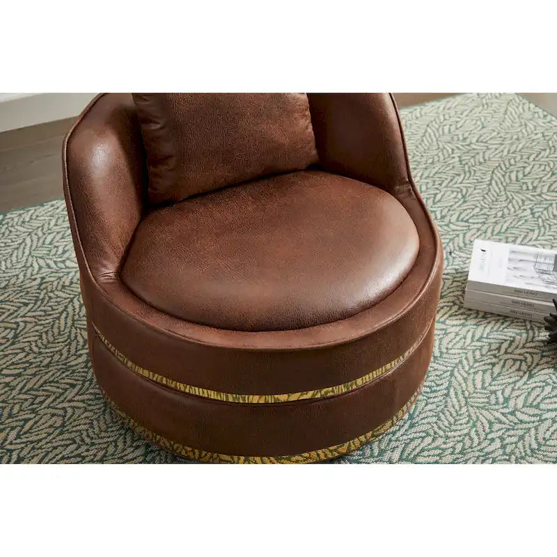 Fauteuil pivotant, fauteuil pivotant à 360°, fauteuil club pour salon et chambre à coucher