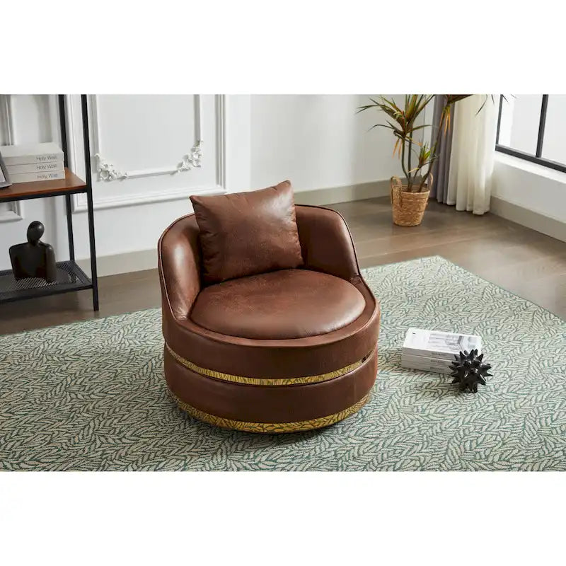 Fauteuil pivotant, fauteuil pivotant à 360°, fauteuil club pour salon et chambre à coucher