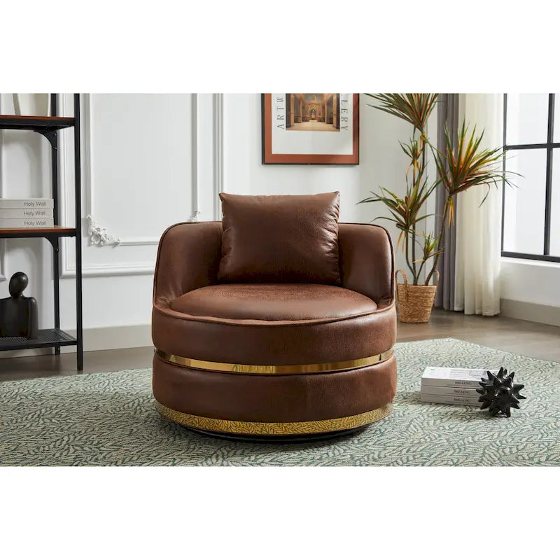 Fauteuil pivotant, fauteuil pivotant à 360°, fauteuil club pour salon et chambre à coucher