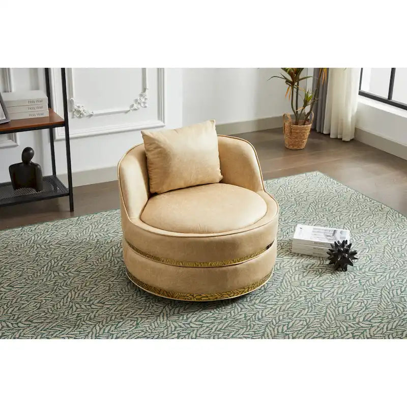 Fauteuil pivotant, fauteuil pivotant à 360°, fauteuil club pour salon et chambre à coucher