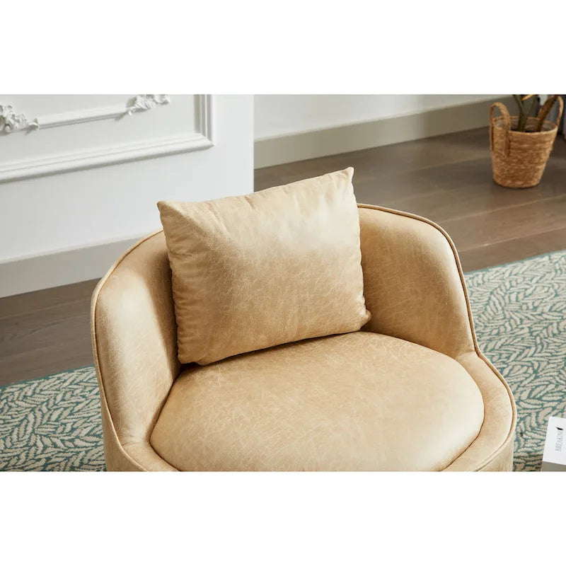 Fauteuil pivotant, fauteuil pivotant à 360°, fauteuil club pour salon et chambre à coucher