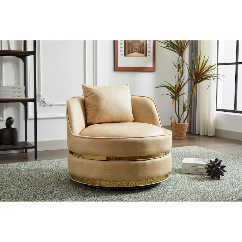 Fauteuil pivotant, fauteuil pivotant à 360°, fauteuil club pour salon et chambre à coucher