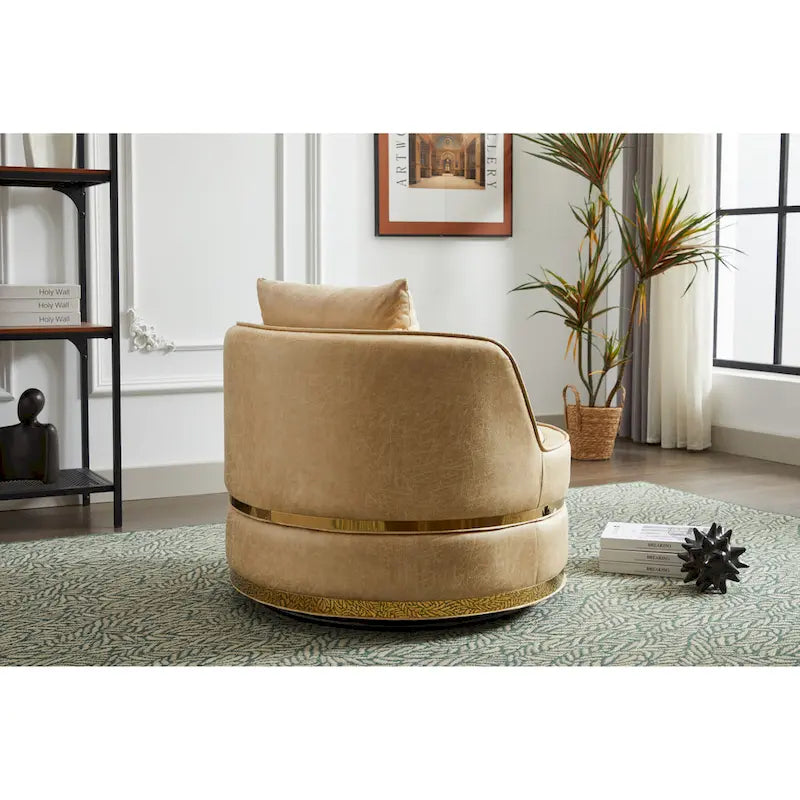 Fauteuil pivotant, fauteuil pivotant à 360°, fauteuil club pour salon et chambre à coucher