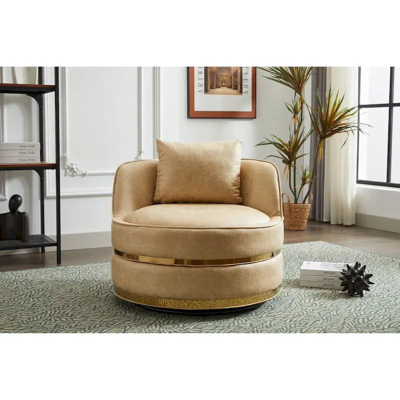 Fauteuil pivotant, fauteuil pivotant à 360°, fauteuil club pour salon et chambre à coucher