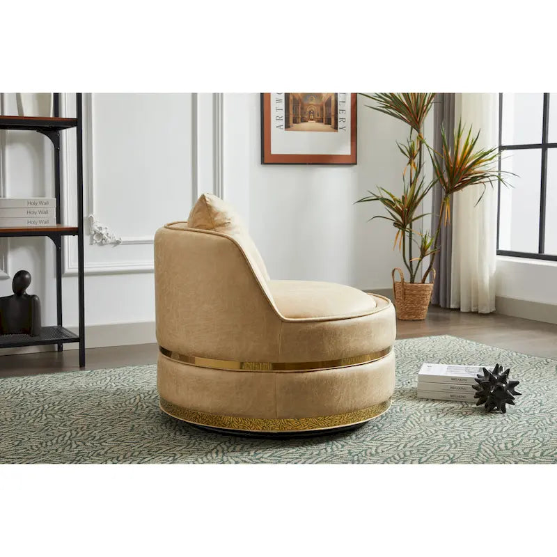 Fauteuil pivotant, fauteuil pivotant à 360°, fauteuil club pour salon et chambre à coucher