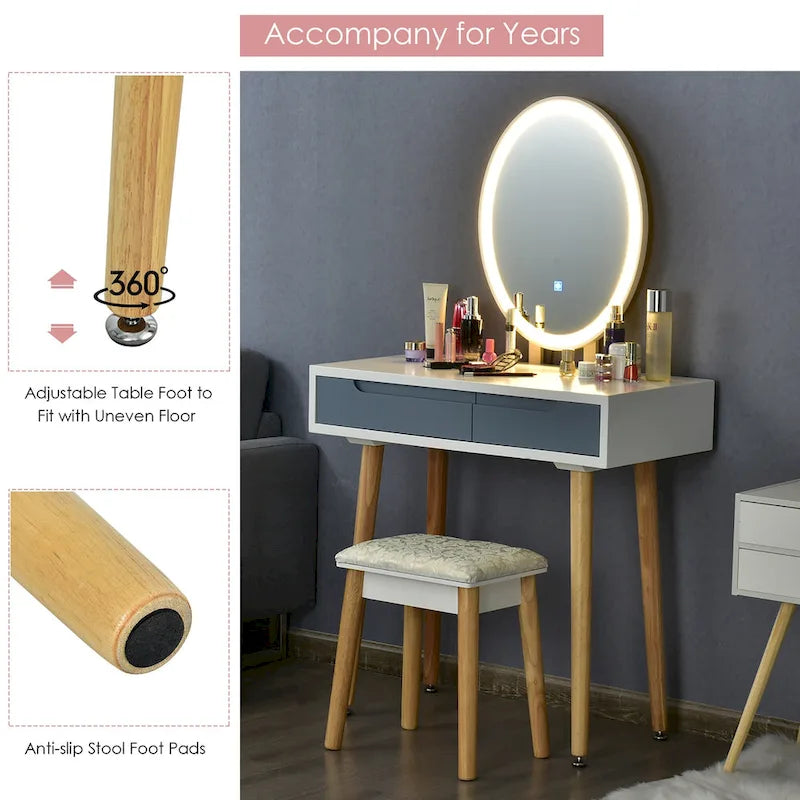 Coiffeuse à écran tactile