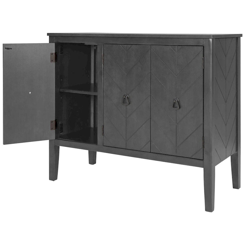 Meuble de rangement d'appoint avec étagère réglable