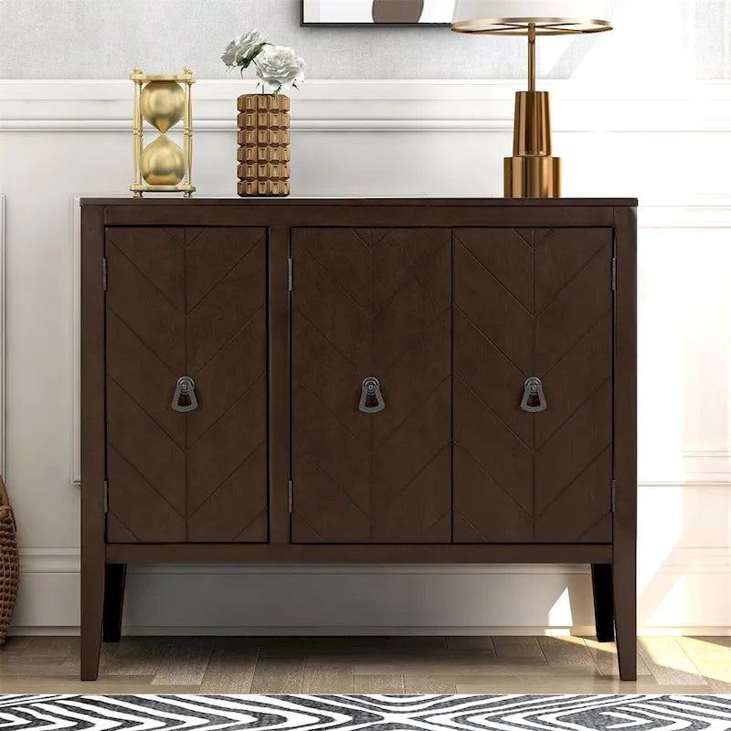 Meuble de rangement d'appoint avec étagère réglable