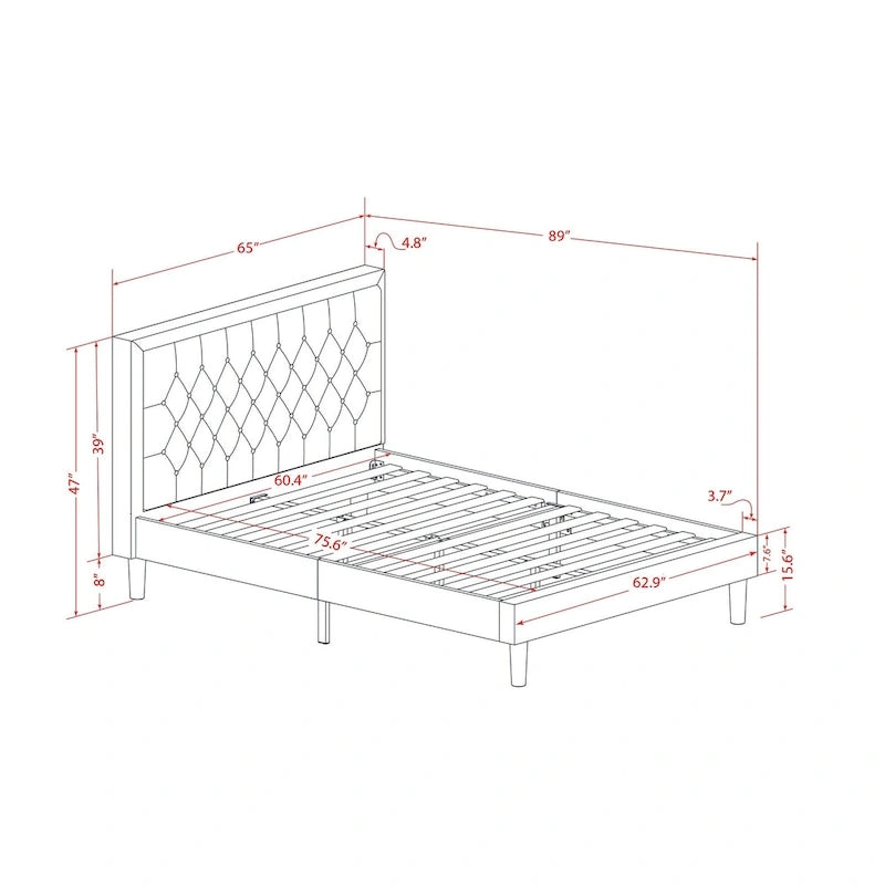Lit double plateforme de style Mid-Century