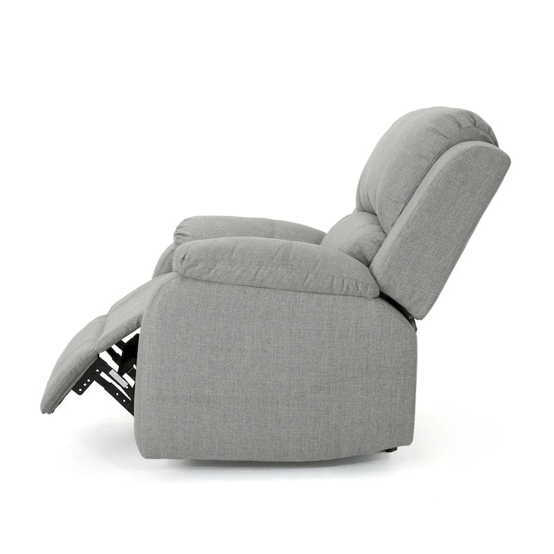 Fauteuil inclinable en tissu classique avec mécanisme de glisse