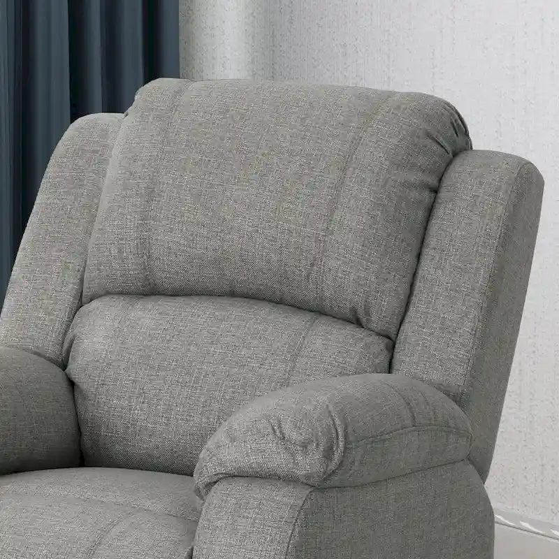 Fauteuil inclinable en tissu classique avec mécanisme de glisse