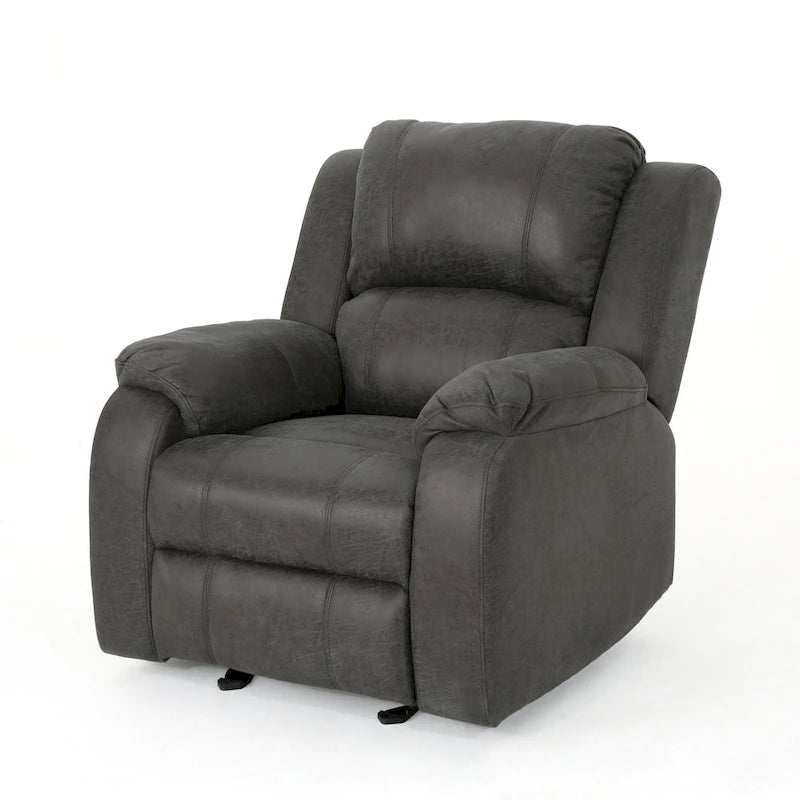 Fauteuil inclinable en tissu classique avec mécanisme de glisse