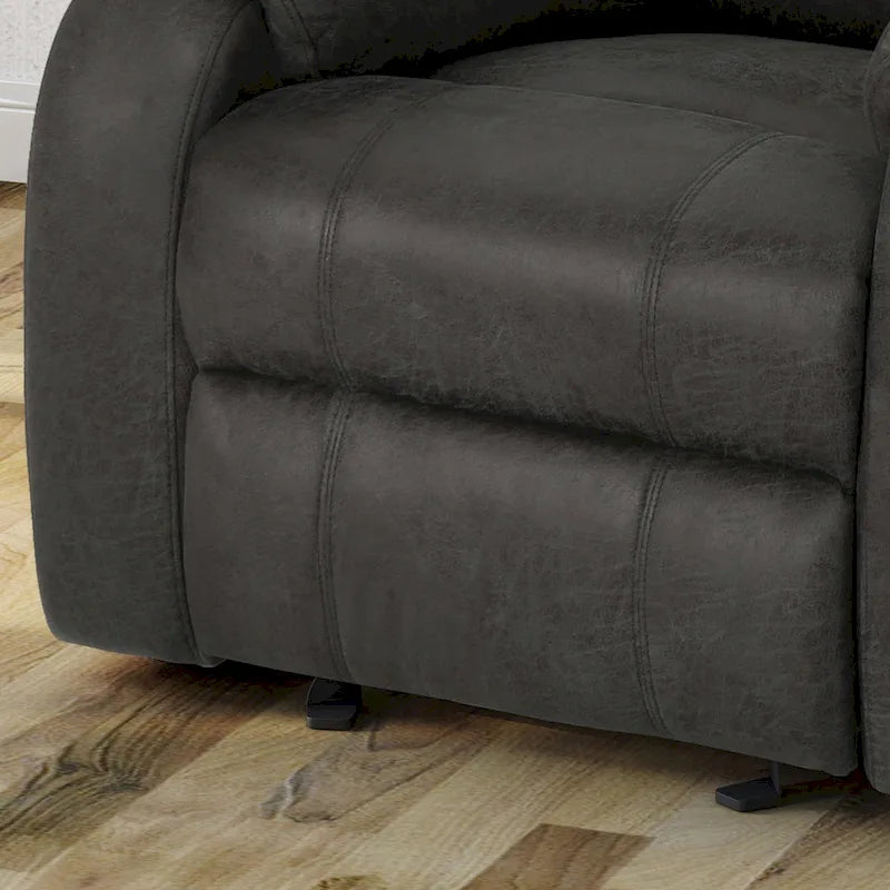 Fauteuil inclinable en tissu classique avec mécanisme de glisse