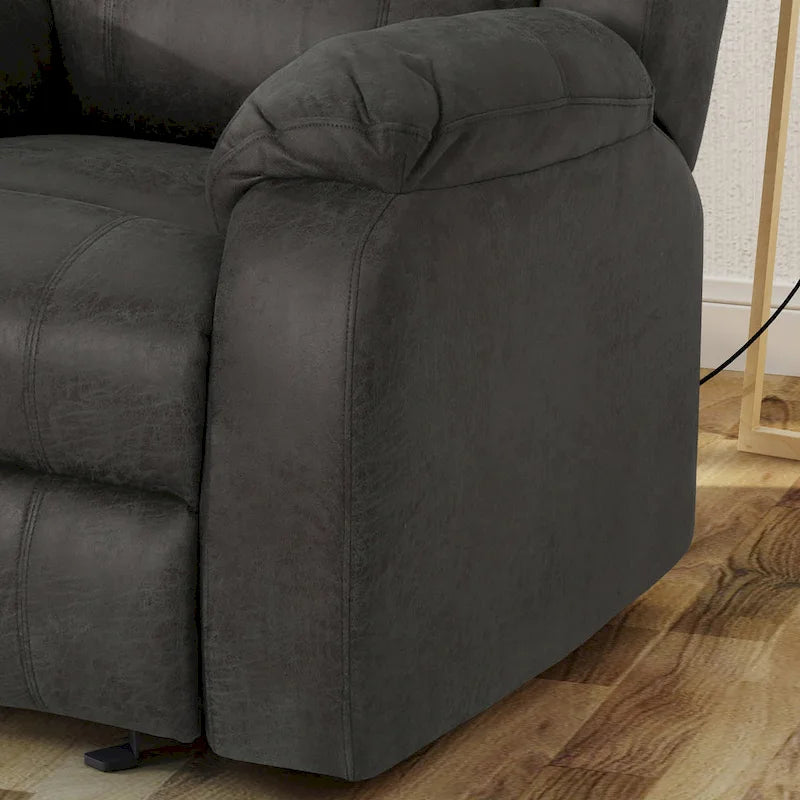 Fauteuil inclinable en tissu classique avec mécanisme de glisse