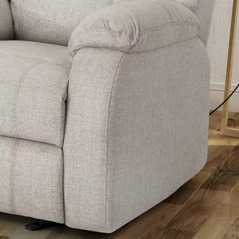 Fauteuil inclinable en tissu classique avec mécanisme de glisse