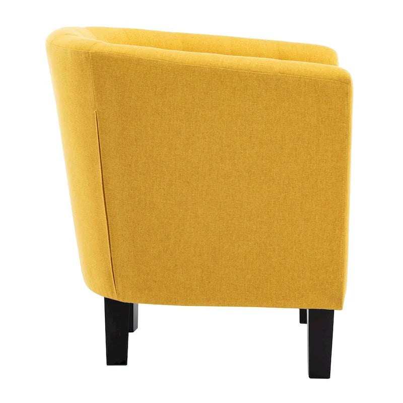 Fauteuil club capitonné en tissu