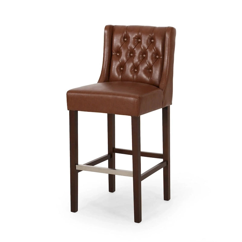 Tabourets de bar modernes avec dossier (Lot de 2)