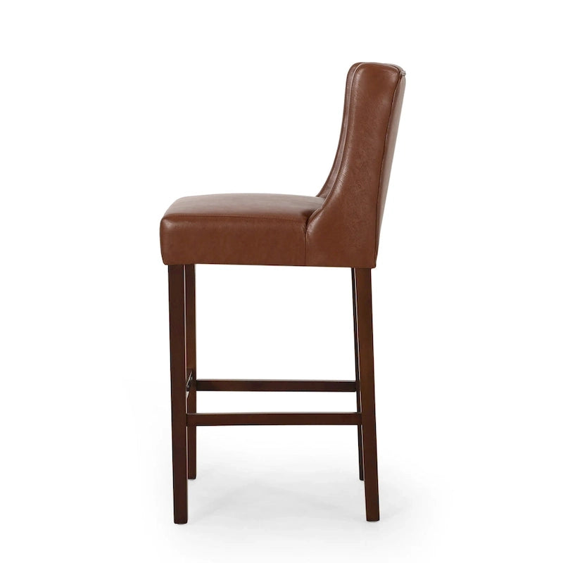 Tabourets de bar modernes avec dossier (Lot de 2)