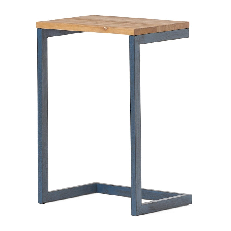 Tables gigognes en sapin de style industriel moderne (lot de 3)