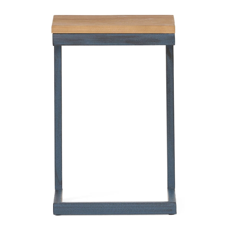 Tables gigognes en sapin de style industriel moderne (lot de 3)