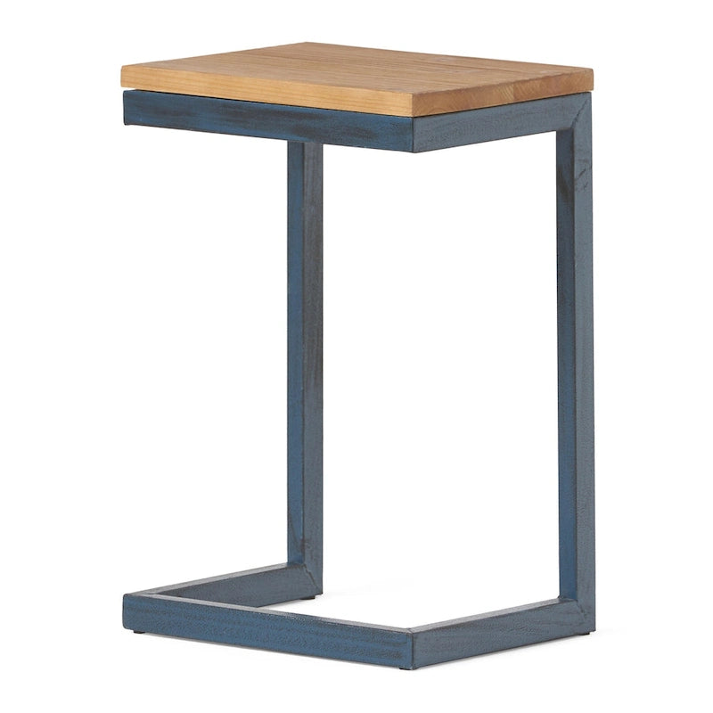 Tables gigognes en sapin de style industriel moderne (lot de 3)