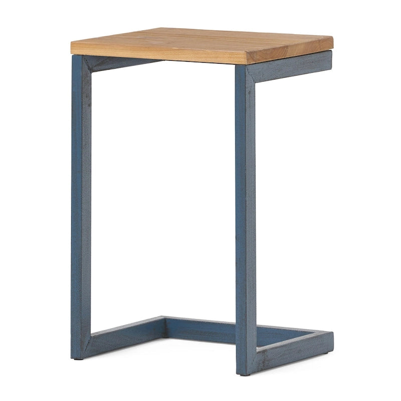 Tables gigognes en sapin de style industriel moderne (lot de 3)