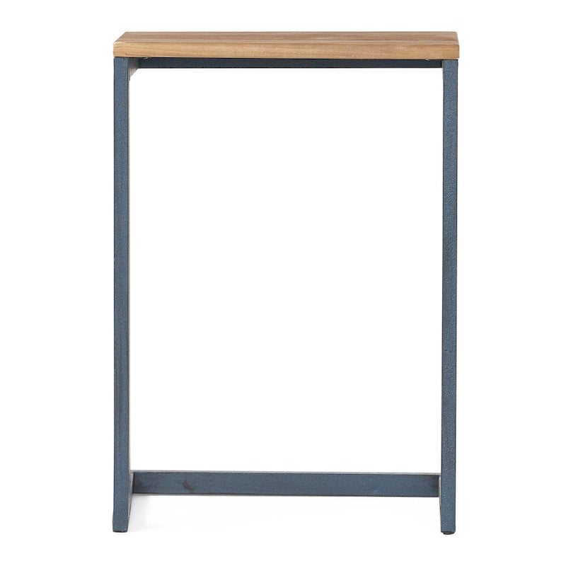 Tables gigognes en sapin de style industriel moderne (lot de 3)