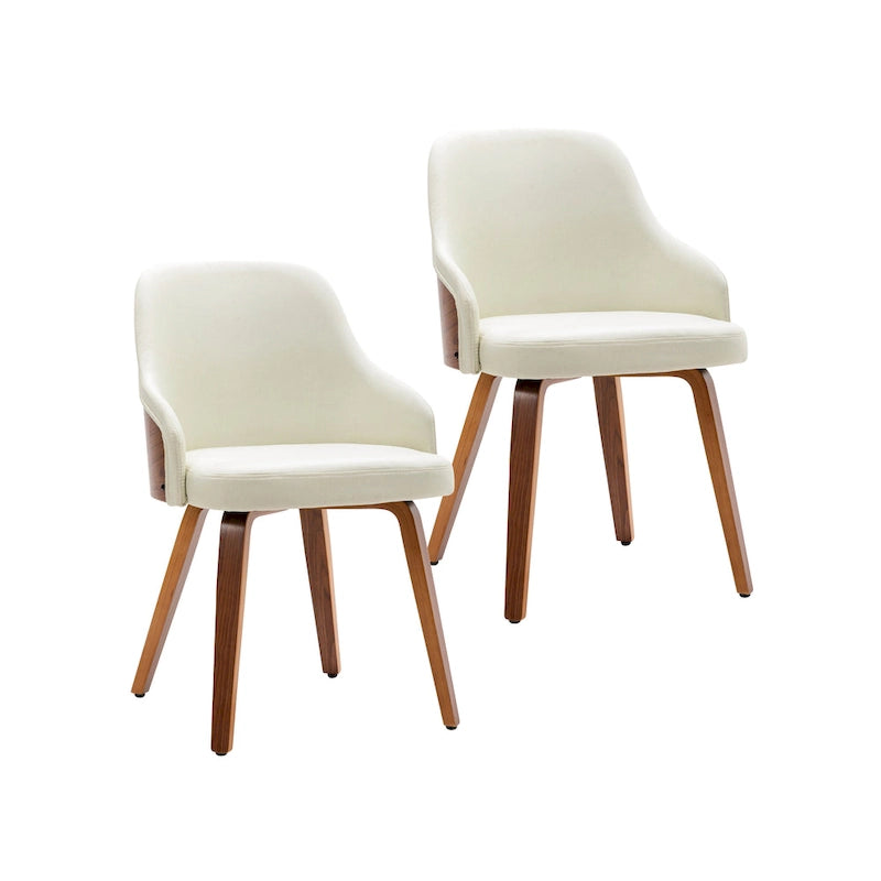 Chaises de salle à manger tapissées (lot de 2)