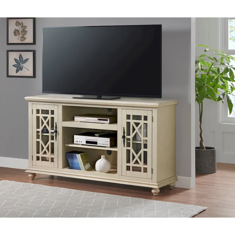 Meuble TV 2 portes élégant 63 po