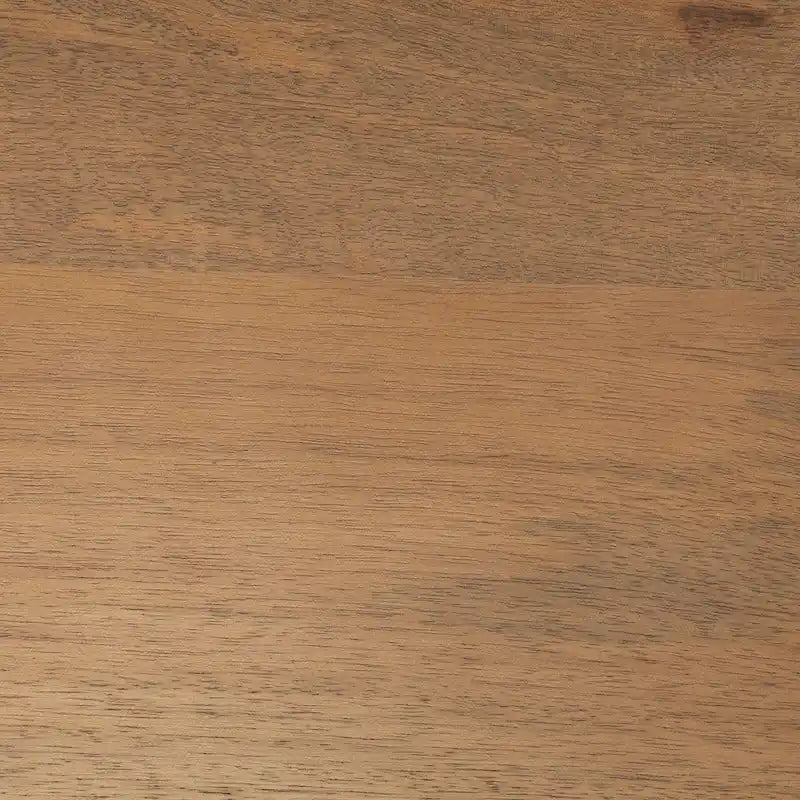 Tabouret de comptoir en bois massif brun moyen avec cadre en métal noir