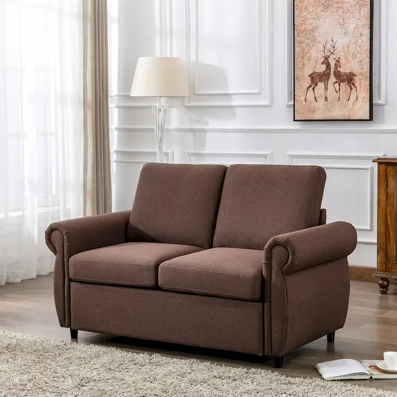 Canapé convertible gigogne avec matelas à mémoire de forme simple