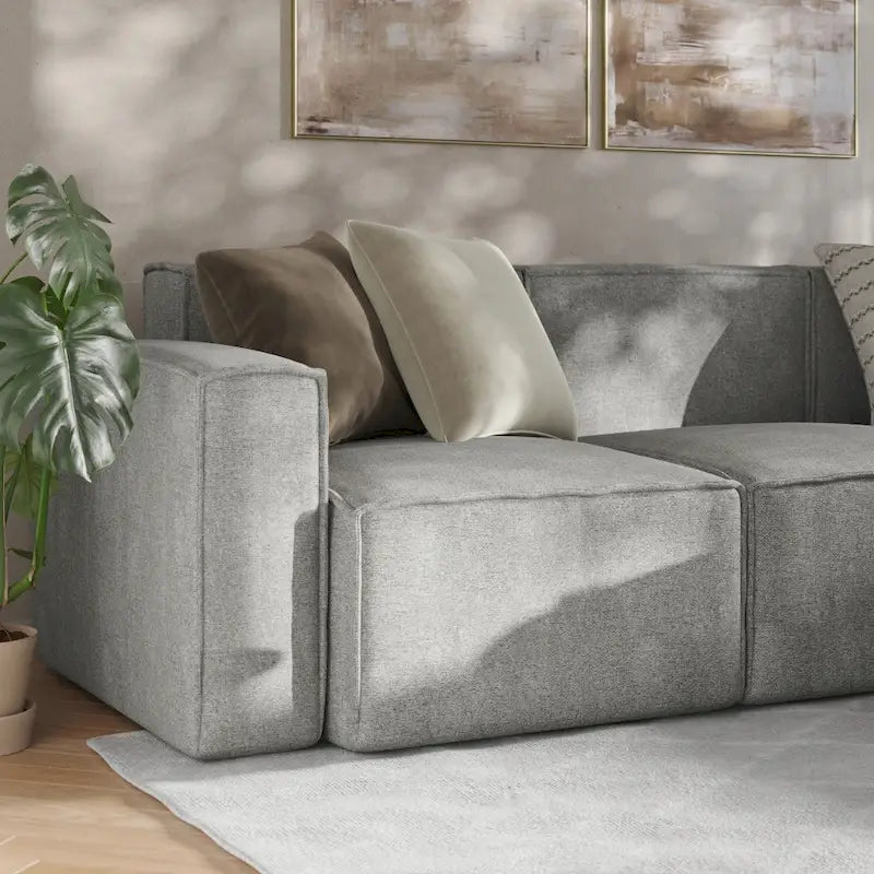 Canapé modulaire moderne avec repose-pieds