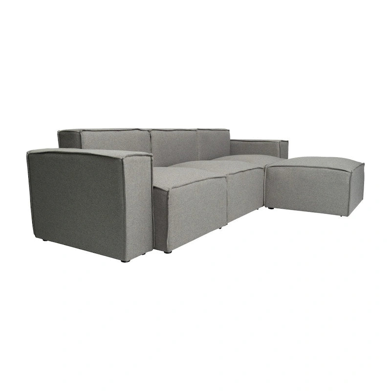 Canapé modulaire moderne avec repose-pieds