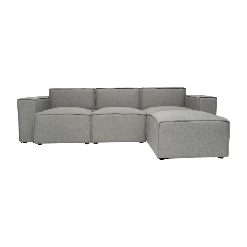 Canapé modulaire moderne avec repose-pieds