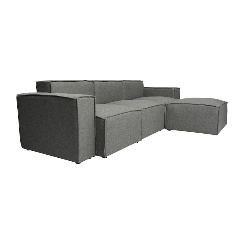 Canapé modulaire moderne avec repose-pieds