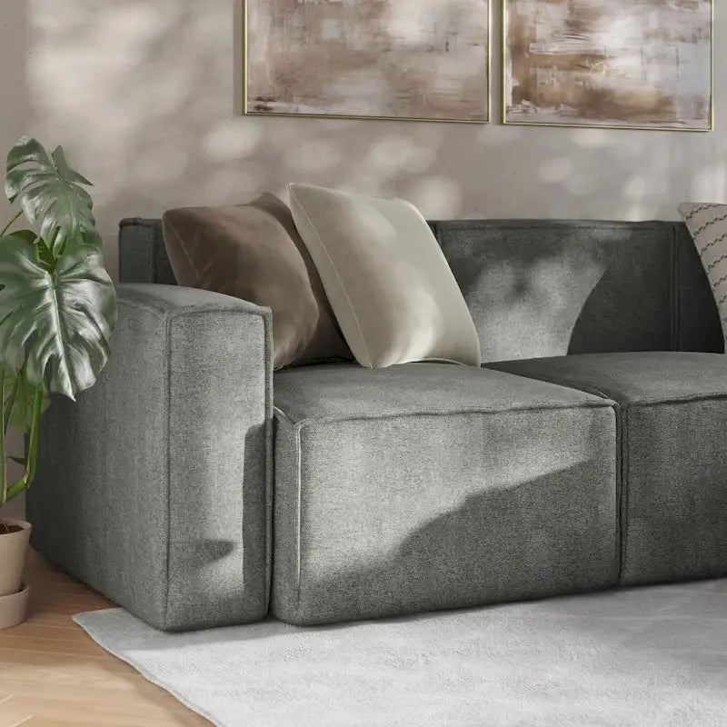 Canapé modulaire moderne avec repose-pieds