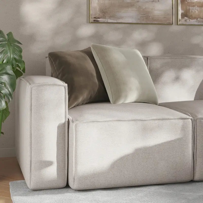 Canapé modulaire moderne avec repose-pieds