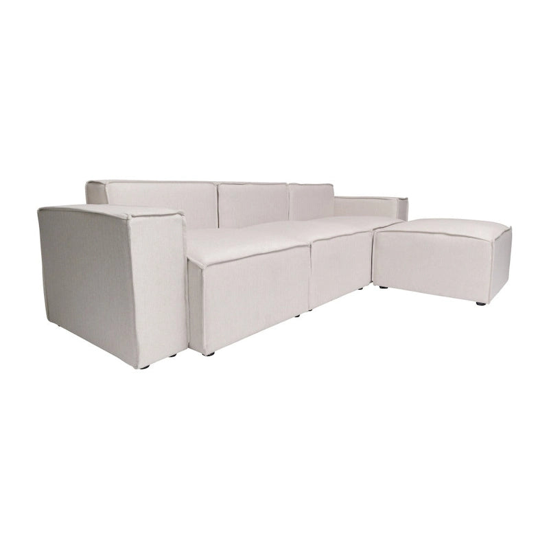 Canapé modulaire moderne avec repose-pieds