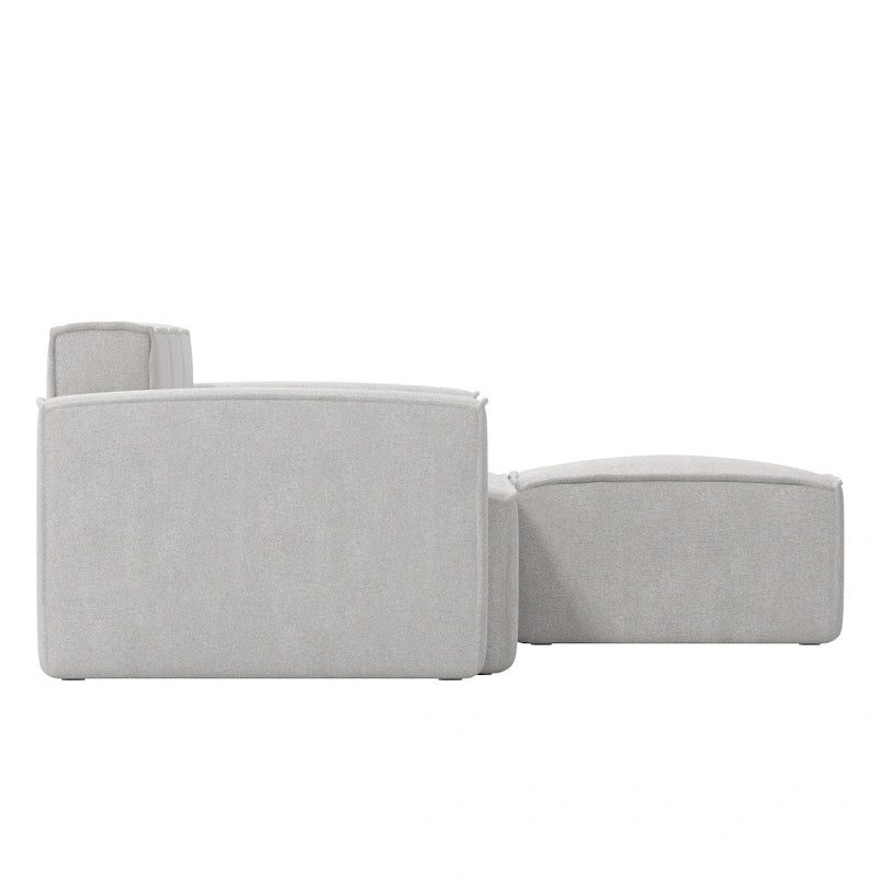 Canapé modulaire moderne avec repose-pieds