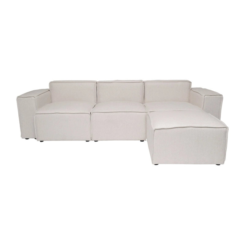 Canapé modulaire moderne avec repose-pieds