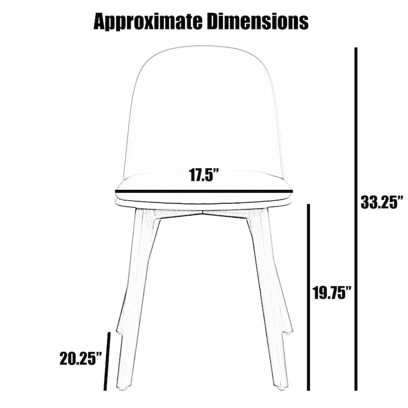 Lot de 2 chaises de salle à manger