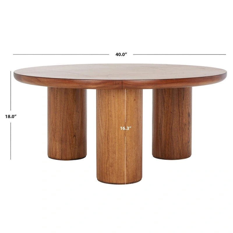 Table basse ronde à 3 pieds
