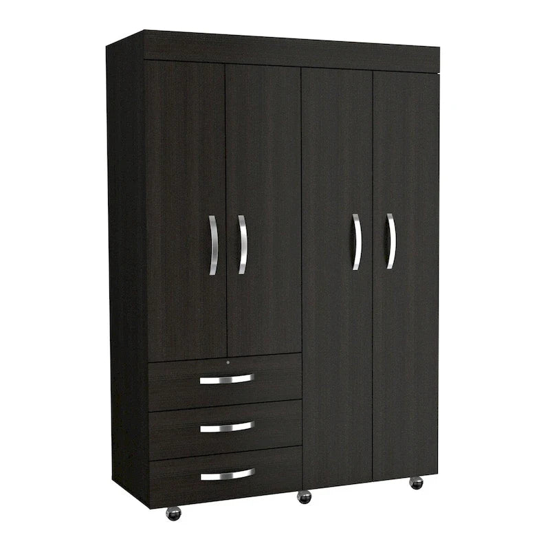 Armoire mobile avec tringles