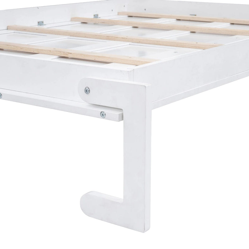 Lit escamotable mural Queen Size avec meubles hauts