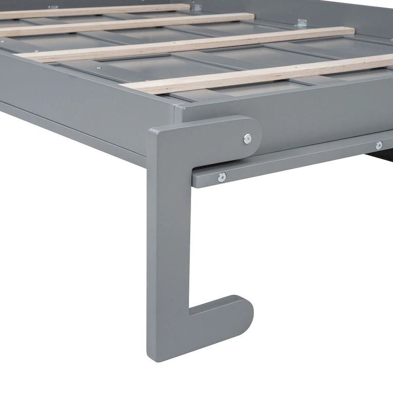 Lit escamotable mural Queen Size avec meubles hauts