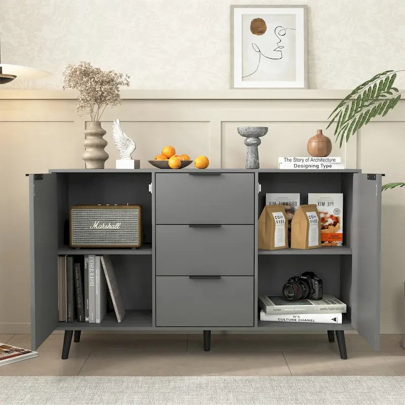 Buffet de salle à manger en bois avec rangement