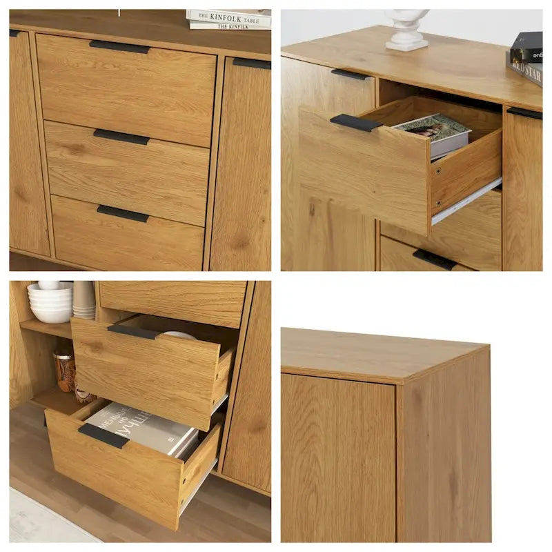 Buffet de salle à manger en bois avec rangement