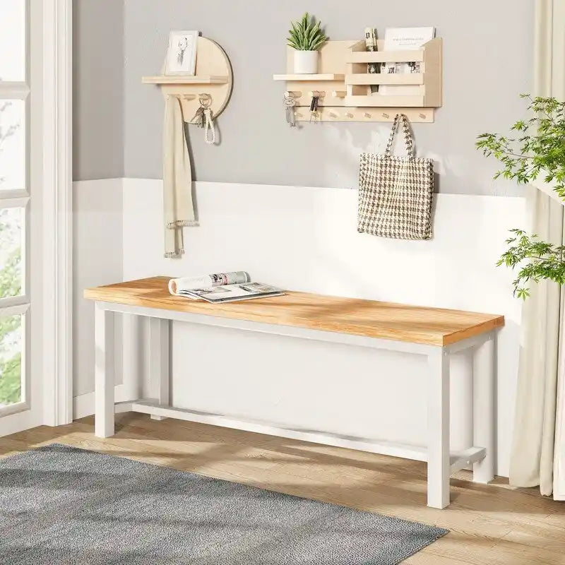 Banc de salle à manger style industriel - Ensemble de 2 pièces