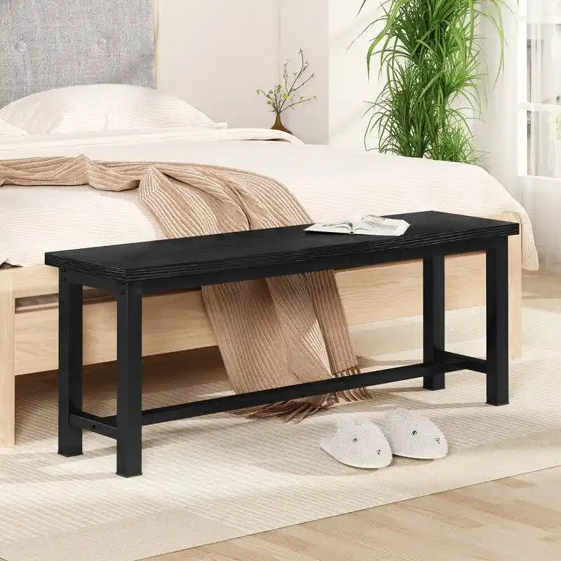 Banc de salle à manger style industriel - Ensemble de 2 pièces